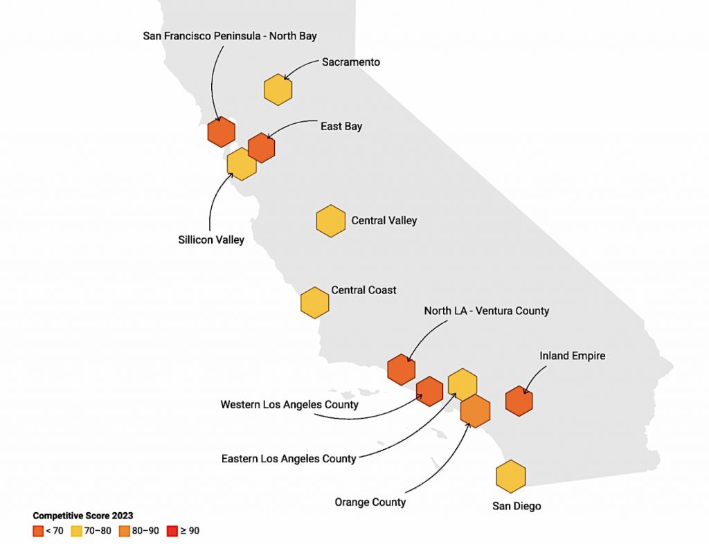 Where is California’s hardest spot to find an apartment?