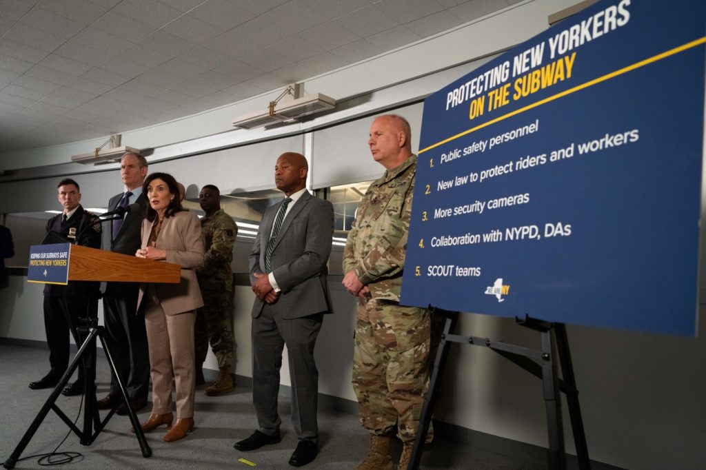 NY sending Guardsmen into the subways to curb violence