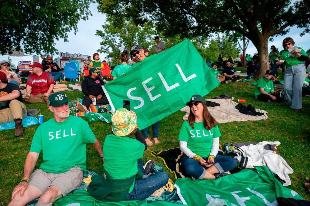 A’s fans visit Sacramento Triple-A game to protest move out of Oakland: ‘We got to keep fighting’