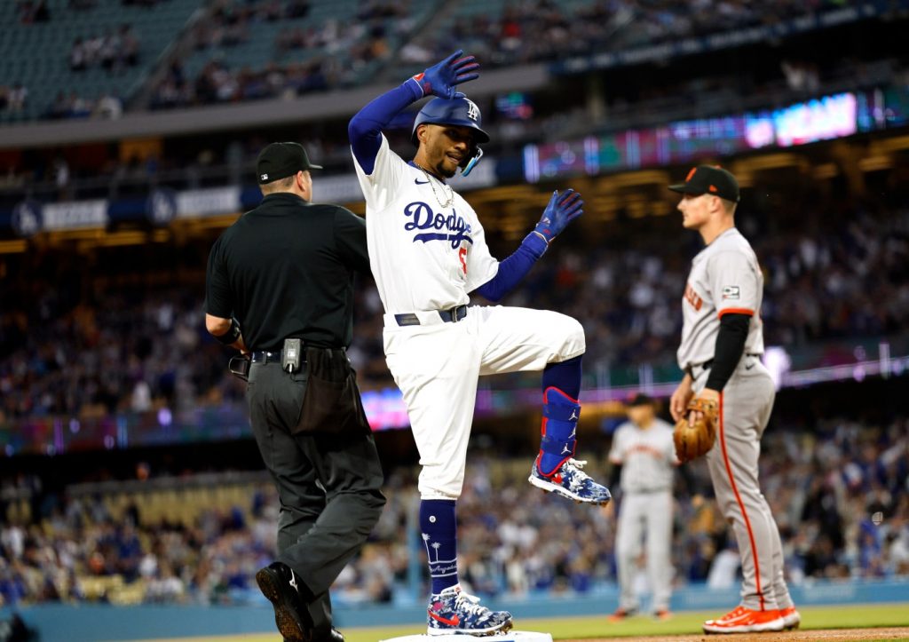 Dodgers’ big three daunting as advertised in SF Giants’ defeat to archrivals