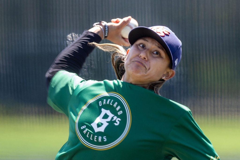 Baseball pioneer: Kelsie Whitmore makes her pitch with Oakland’s expansion team