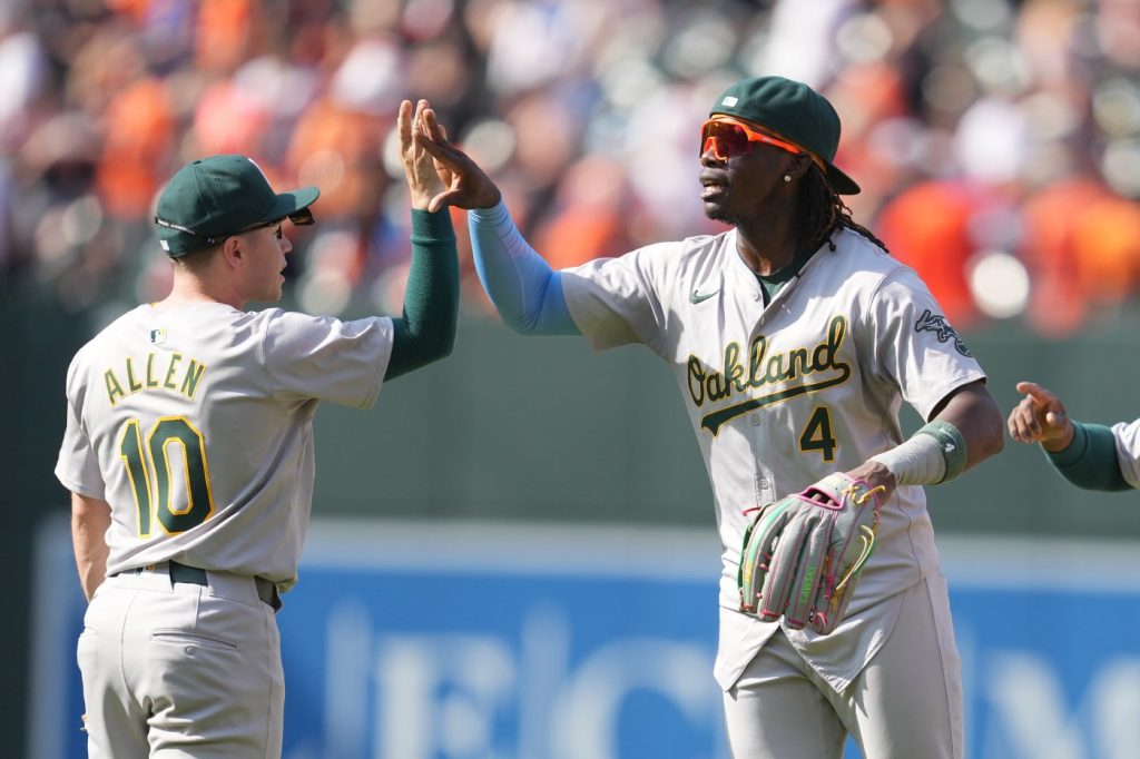 Dramatic ninth-inning homer helps A’s end trip on positive note