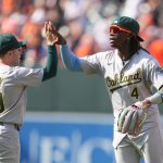 Dramatic ninth-inning homer helps A’s end trip on positive note