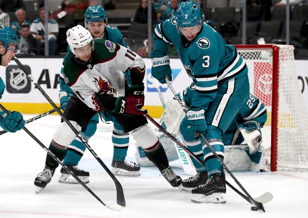 Sharks fall apart in third period in loss to Arizona Coyotes