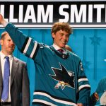 Sharks’ GM Mike Grier gives update on top prospect’s status