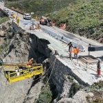 Caltrans works around the clock to stabilize Highway 1 at Rocky Creek slip-out