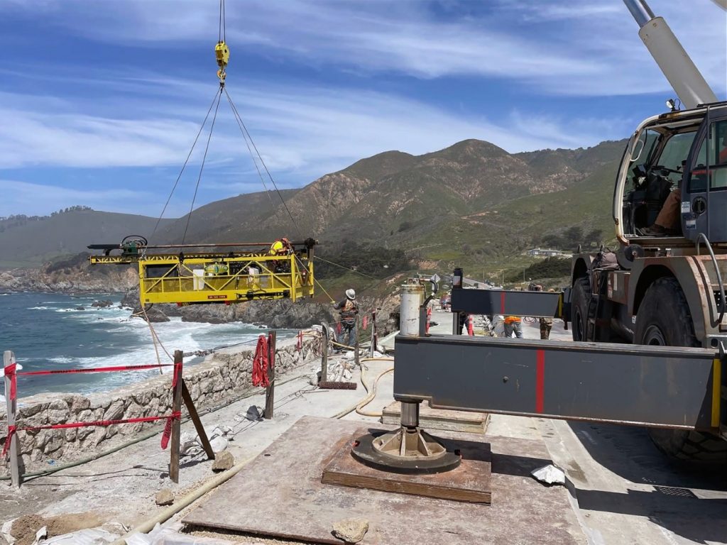 Big Sur Highway 1 repair work hitting its stride