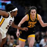 Iowa star Caitlin Clark cools off after record-setting start in NCAA final vs. South Carolina