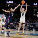 Caitlin Clark leads Iowa rally for 71-69 win over UConn in women’s Final Four. South Carolina awaits