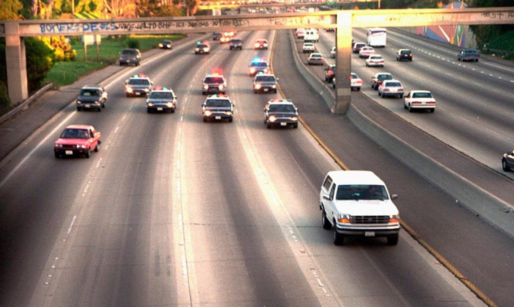 OJ Simpson’s slow-speed chase on June 17, 1994