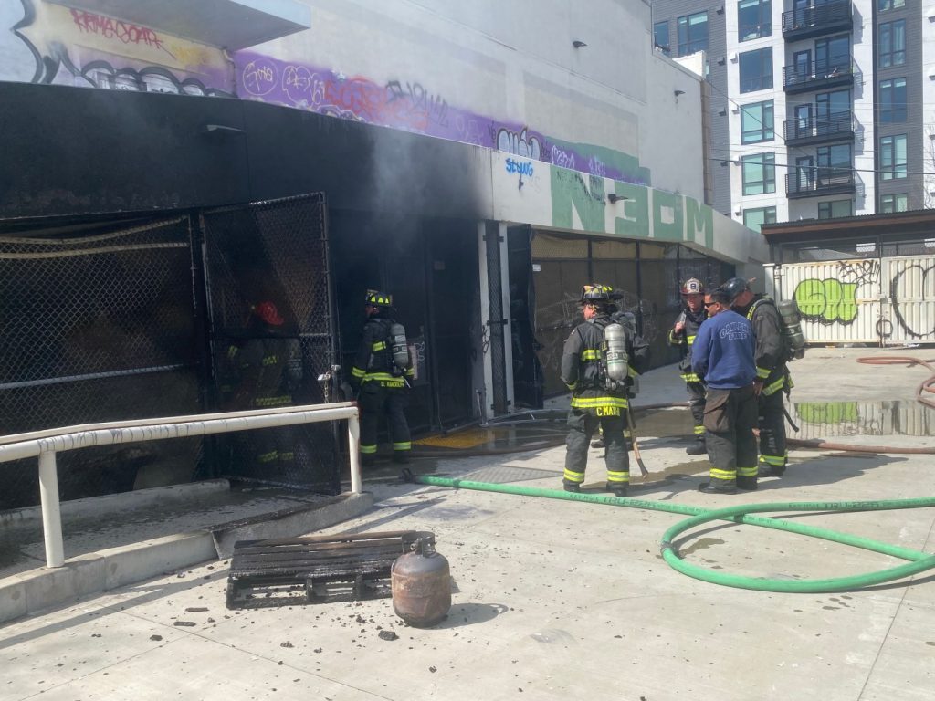 Fire breaks out at abandoned CVS in Oakland uptown where squatters lived