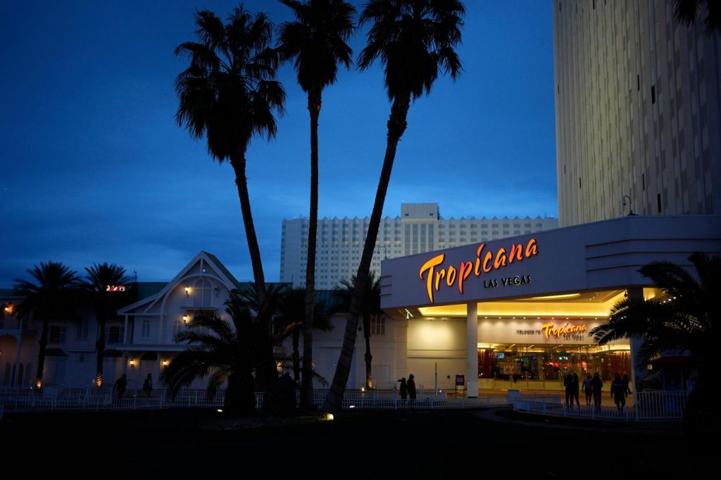 After welcoming guests for 67 years, the Tropicana Las Vegas casino gets ready to make way for new A’s ballpark