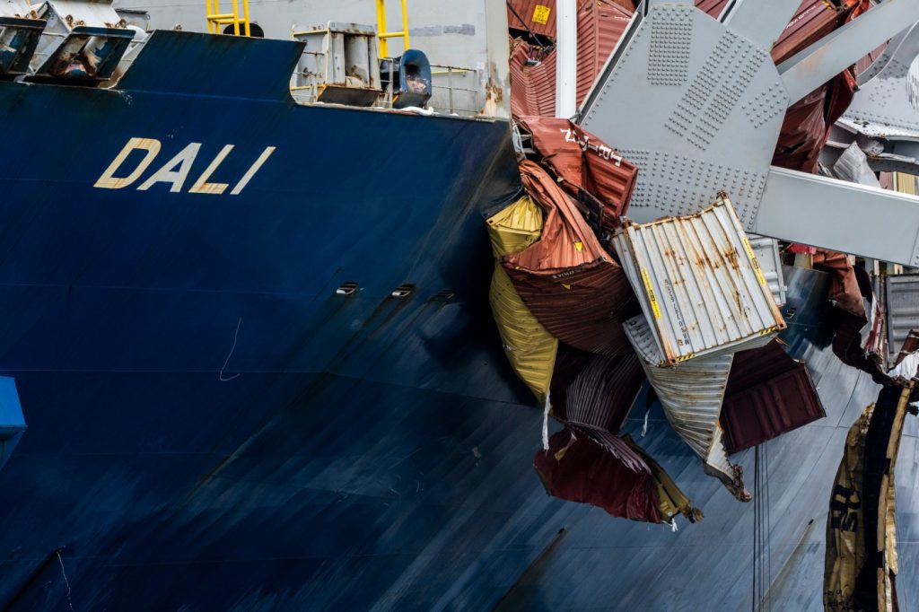 First ship channel through the Baltimore bridge wreckage opens