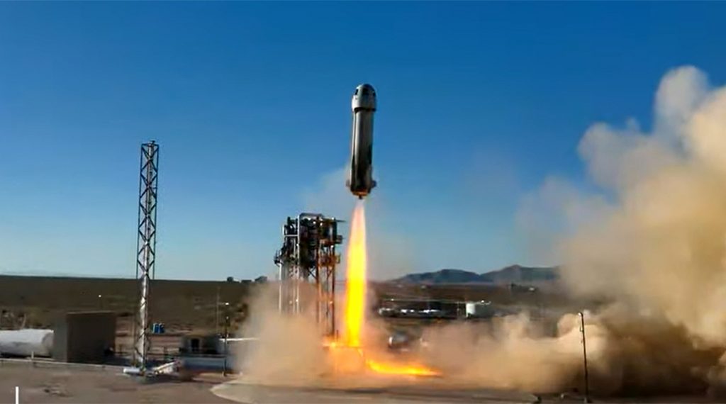 Blue Origin set for human spaceflight return this weekend