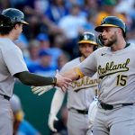 Athletics fall to 10 games below .500 with loss to Royals