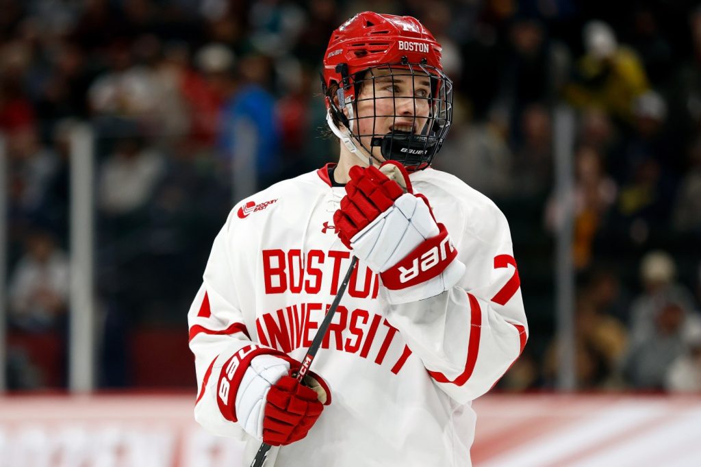 Should future Shark Celebrini go back to BU? His coach, his dad and an analyst weigh in