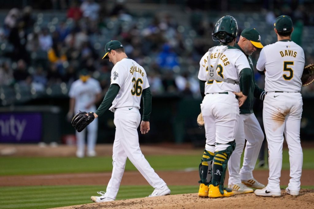 A’s rotation takes yet another hit