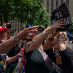 Protesters faced off outside courthouse as Trump awaited hush money trial verdict