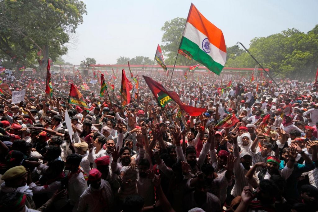 India votes in fifth phase of election including in city where PM opened controversial Hindu temple