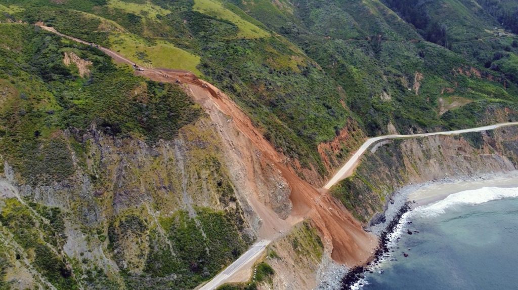 Caltrans says work on Highway 1 Big Sur slides progress toward fall opening