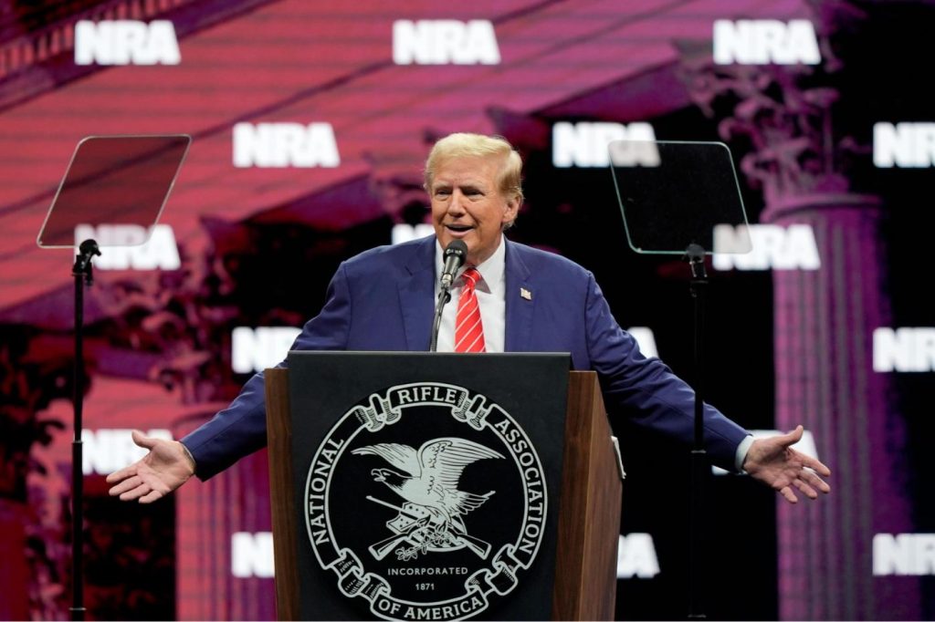 Trump receives NRA endorsement as he vows to protect gun rights