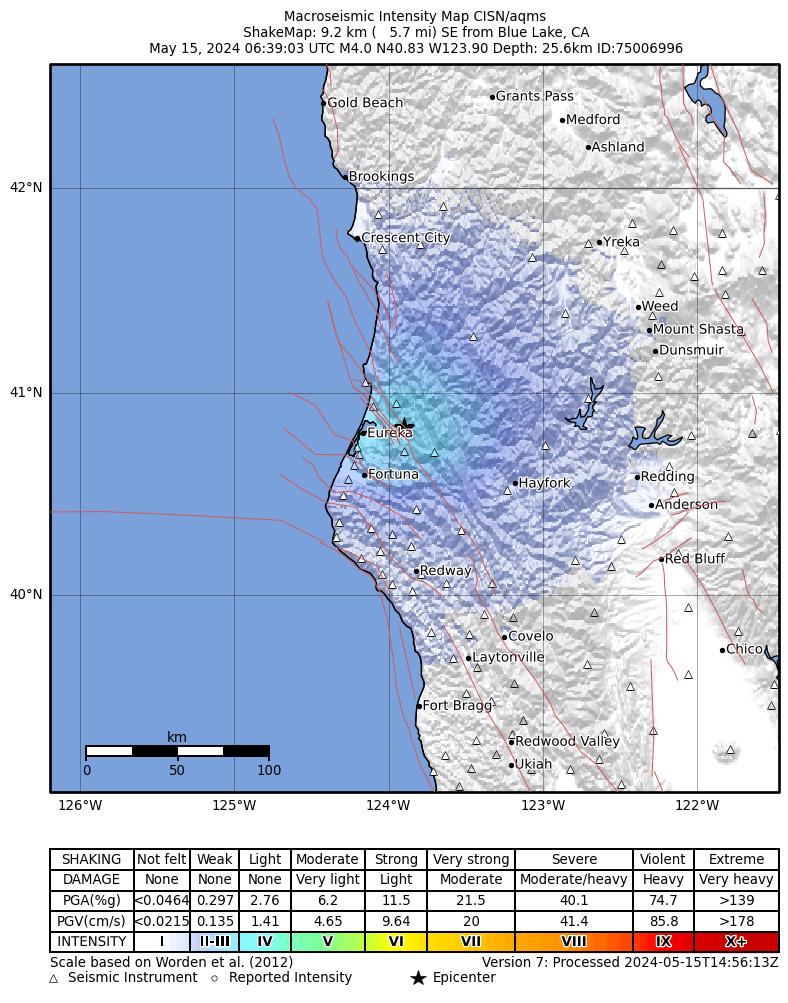 4.0 midnight quake rattles homes in Northern California