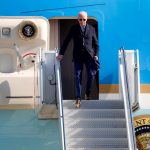 President Joe Biden arrives in the Bay Area on fundraising trip