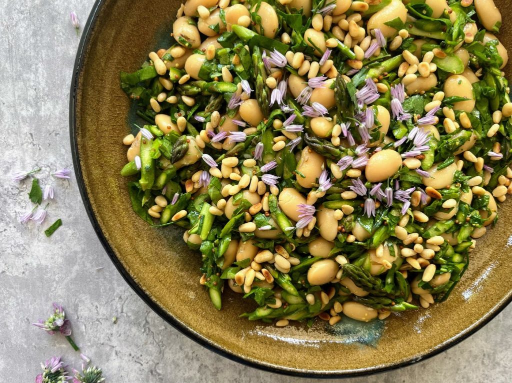 Spring salads: This Asparagus, Sorrel and Pine Nut Salad is easy, bright and delicious