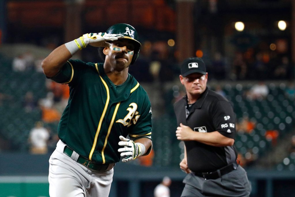 In Oakland A’s season of nostalgia, don’t forget about Khris Davis