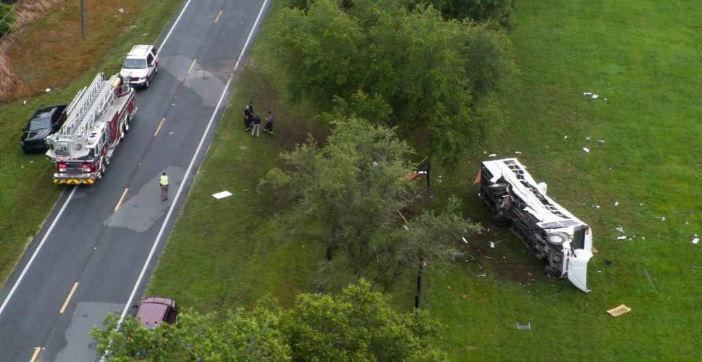 Driver arrested after Fla. wreck kills at least 8 laborers