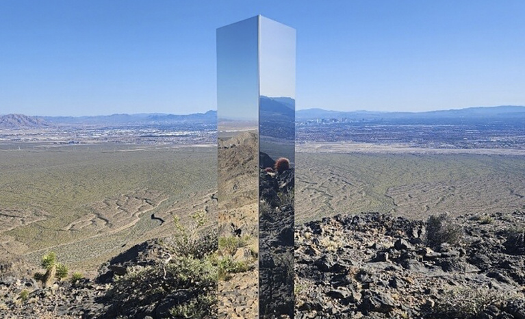 Another mysterious monolith appears, this time in Nevada desert