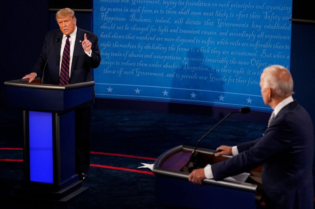 Trump, Biden tied in a dead heat heading into next week’s debate, poll shows