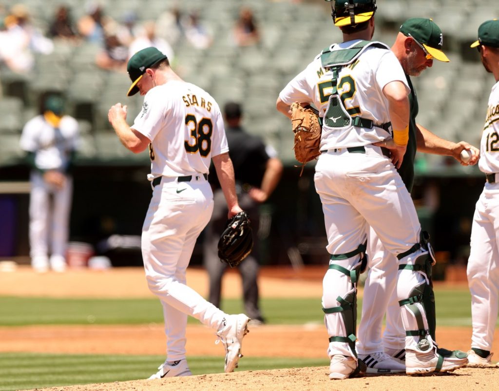 JP Sears allows career-worst eight runs as A’s blown out by Twins