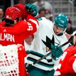 San Jose Sharks acquire defenseman, draft pick from Red Wings