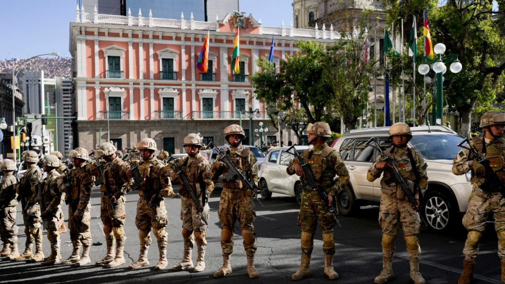 Troops in the streets as Bolivia fears a coup attempt