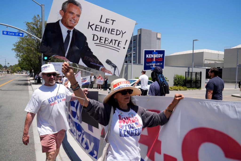 Robert F. Kennedy Jr. didn’t make the debate stage. He faces hurdles to stay relevant