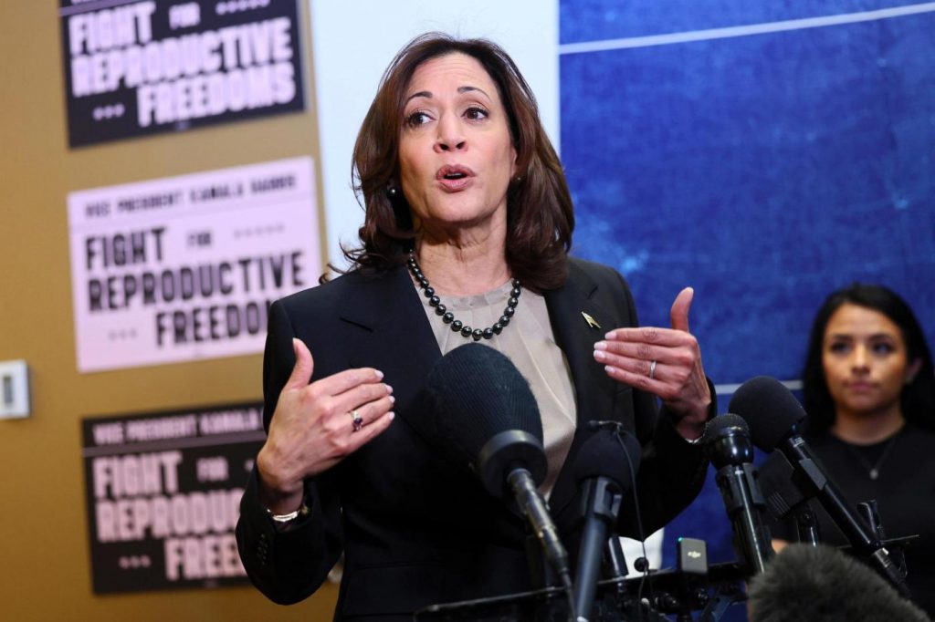 ‘Everything is at stake’ for reproductive rights in 2024, Harris says as Biden-Trump debate nears