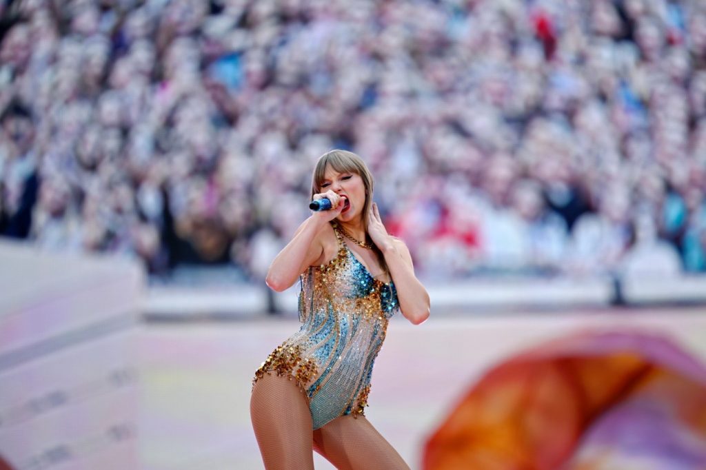 Travis Kelce joins Taylor Swift on stage at London Eras Tour show