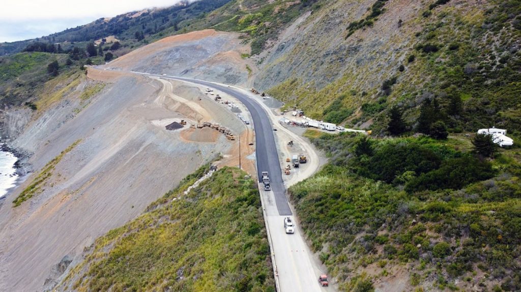 Paul’s Slide on Highway 1 near Big Sur opens Sunday