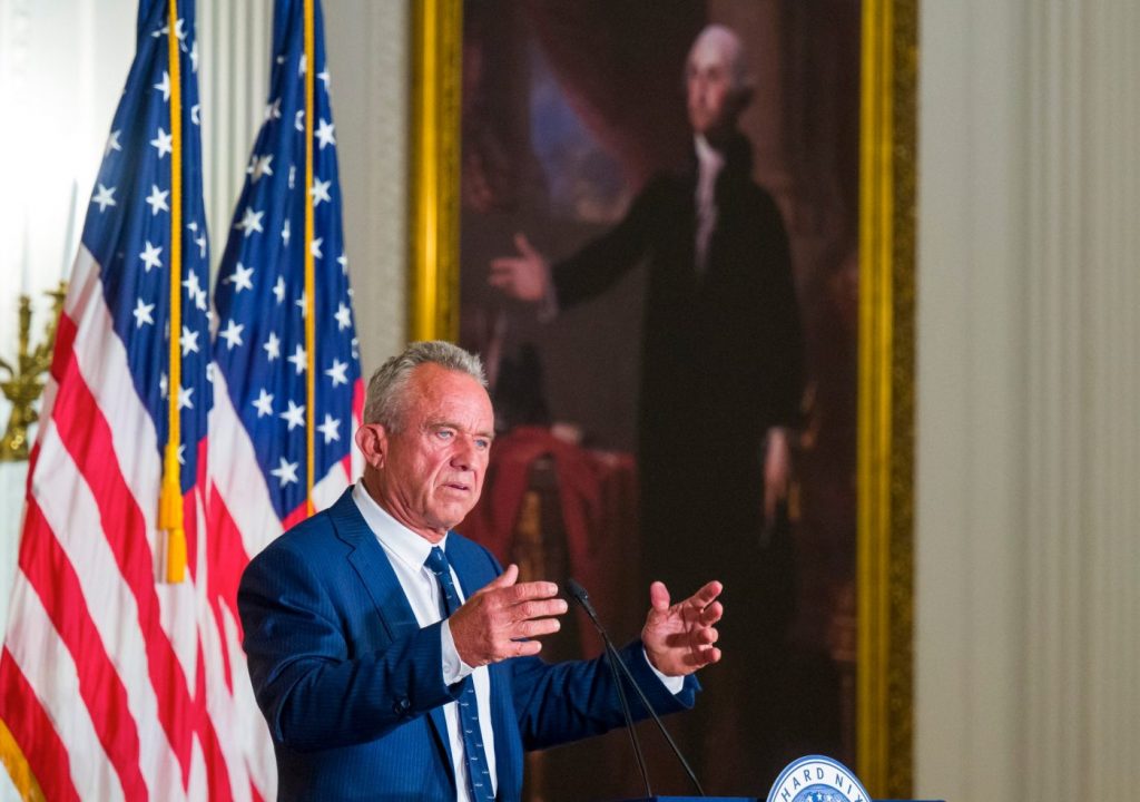 At Nixon Library, Robert F. Kennedy Jr. advocates for scaling back America’s military presence