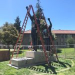 Iconic San Jose State monument gets a touch-up before the Olympics