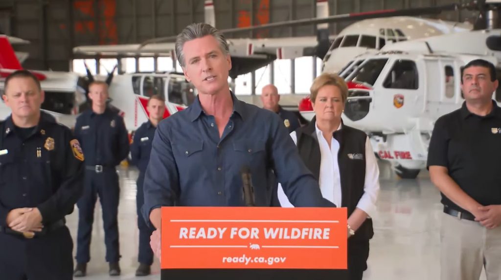 Newsom warns of worsening California fire season, reiterates support for Biden, says he won’t run against Harris