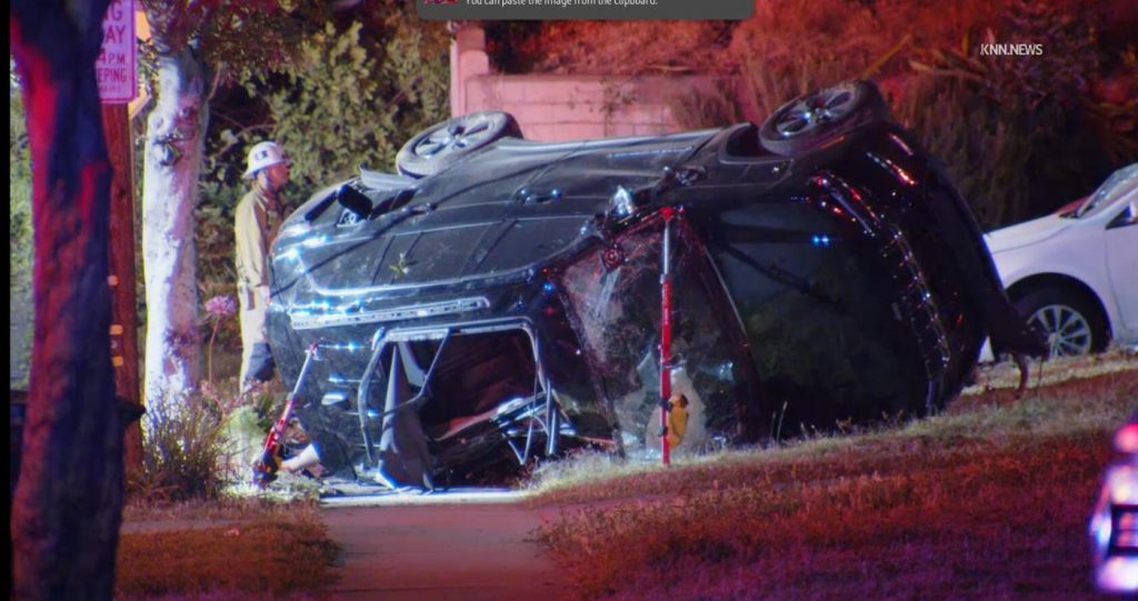 3 killed, with 1 ejected onto roof of home, when car smashes into vehicles at California house