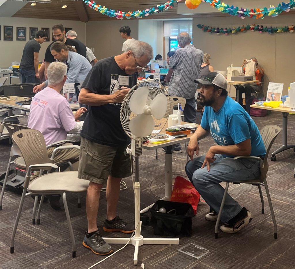 Repair cafe at Saratoga Library helps divert trash from landfills