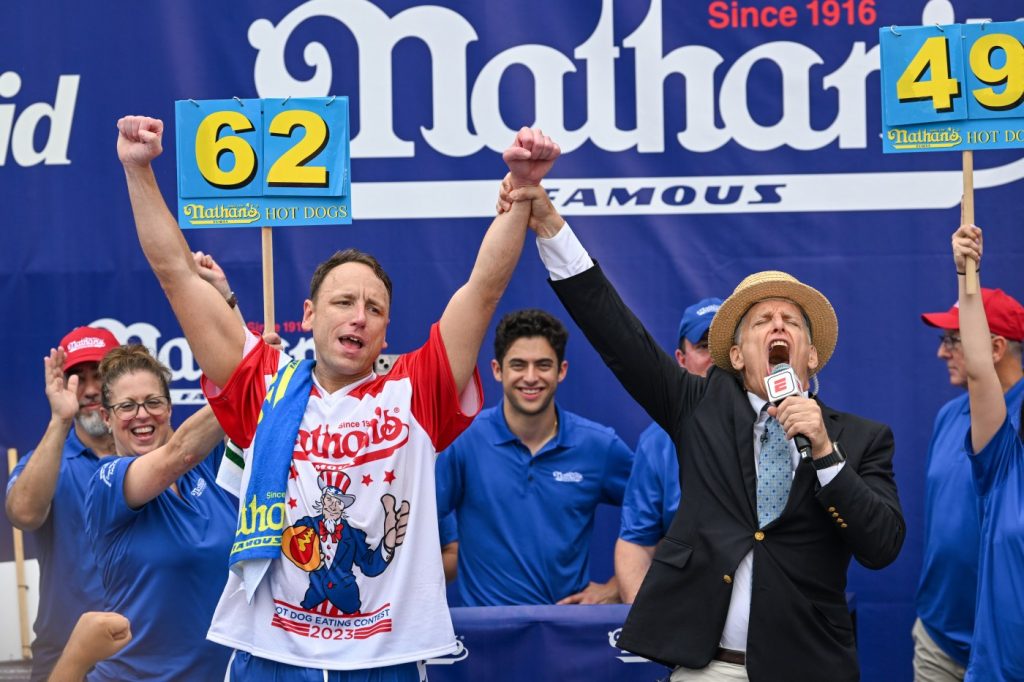 Joey Chestnut’s new July 4 plans: A hot dog eating contest, but this time in Texas