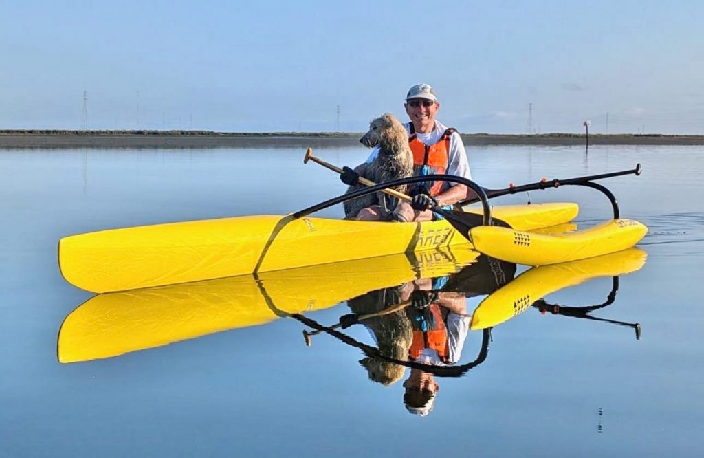 Local canoer rescues scared dog stranded on island off Redwood City