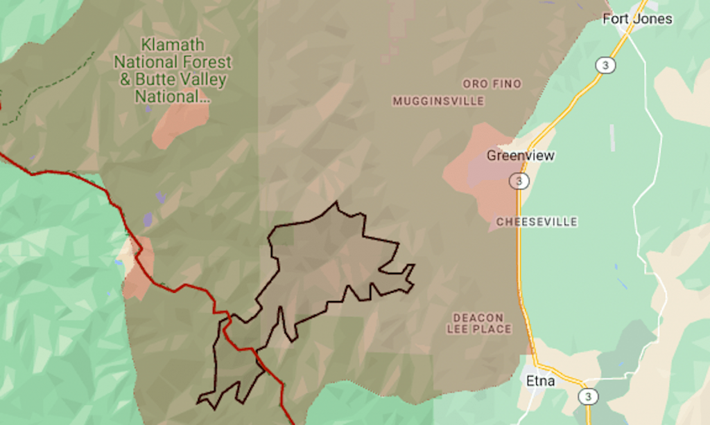 Shelly Fire map: Evacuations, Pacific Crest Trail closure in Siskiyou County