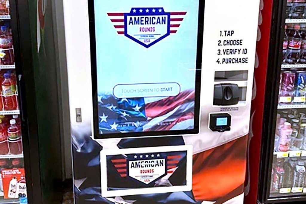 Vending machines dispense ammunition in some grocery stores