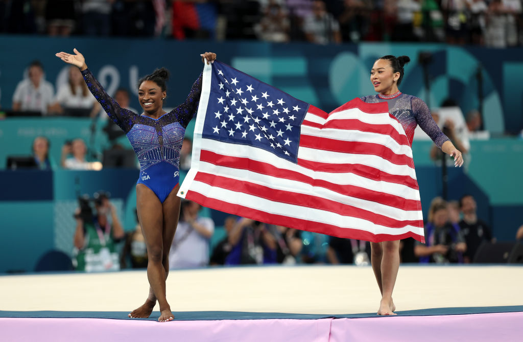 Simone Biles edges Brazil’s Rebeca Andrade for her second Olympic all-around gymnastics title