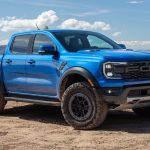 The 2024 Ford Ranger SuperCrew 4×4 Raptor midsize pickup truck